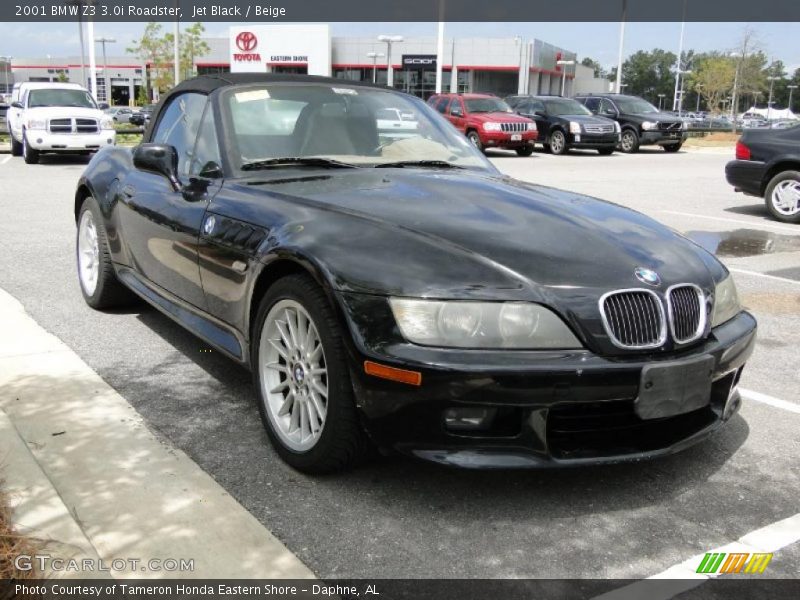 Jet Black / Beige 2001 BMW Z3 3.0i Roadster