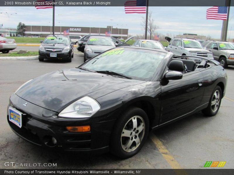 Front 3/4 View of 2003 Eclipse Spyder GS
