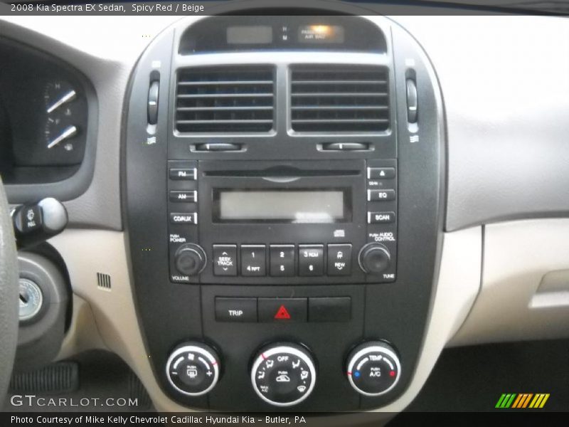 Spicy Red / Beige 2008 Kia Spectra EX Sedan