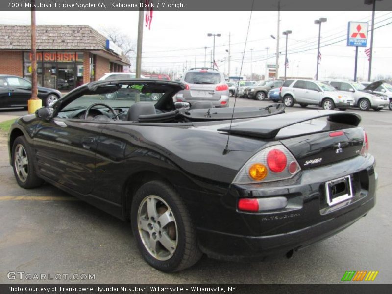 Kalapana Black / Midnight 2003 Mitsubishi Eclipse Spyder GS