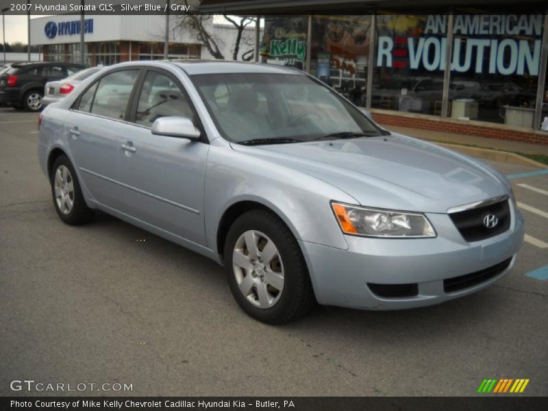 Silver Blue / Gray 2007 Hyundai Sonata GLS