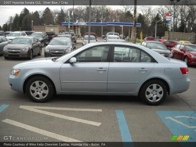 Silver Blue / Gray 2007 Hyundai Sonata GLS