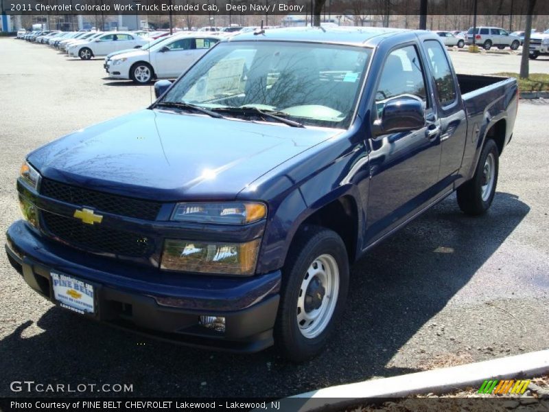Deep Navy / Ebony 2011 Chevrolet Colorado Work Truck Extended Cab