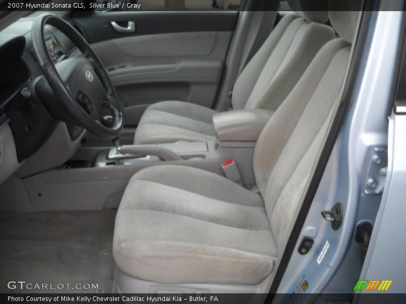 Silver Blue / Gray 2007 Hyundai Sonata GLS