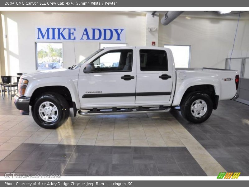 Summit White / Pewter 2004 GMC Canyon SLE Crew Cab 4x4