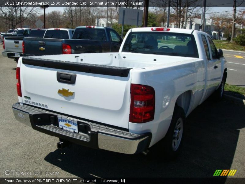 Summit White / Dark Titanium 2011 Chevrolet Silverado 1500 Extended Cab