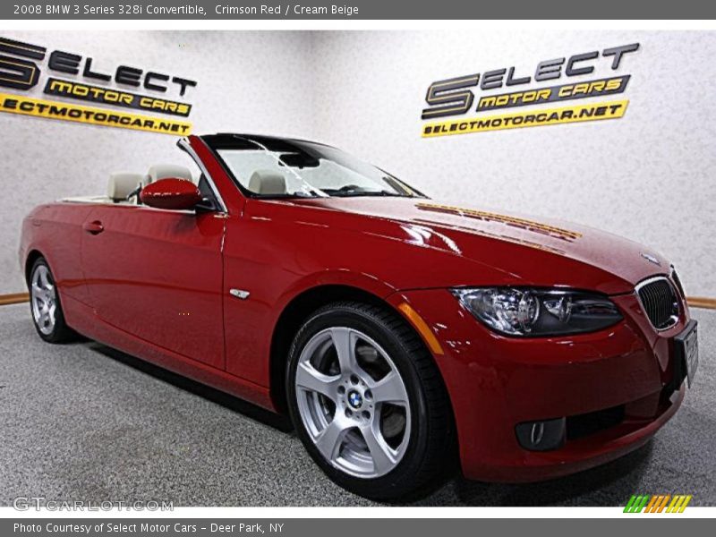 Crimson Red / Cream Beige 2008 BMW 3 Series 328i Convertible