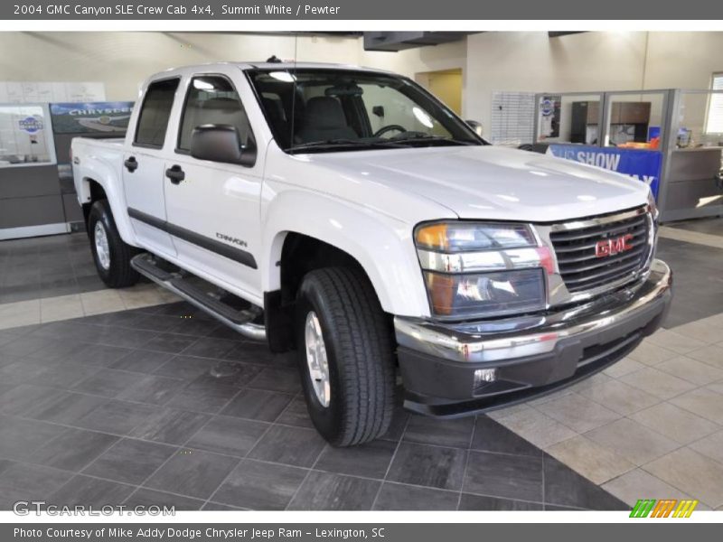 Summit White / Pewter 2004 GMC Canyon SLE Crew Cab 4x4