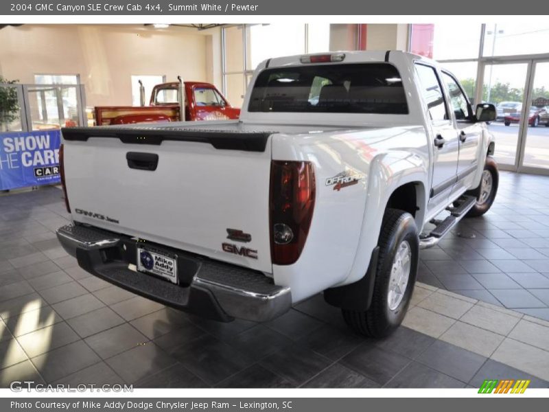 Summit White / Pewter 2004 GMC Canyon SLE Crew Cab 4x4