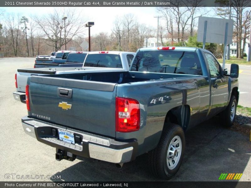 Blue Granite Metallic / Dark Titanium 2011 Chevrolet Silverado 3500HD Regular Cab 4x4