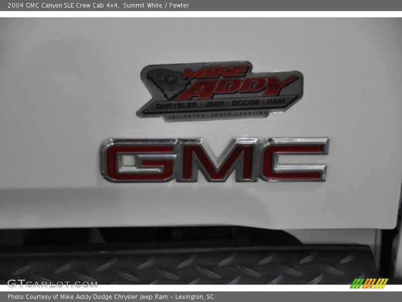 Summit White / Pewter 2004 GMC Canyon SLE Crew Cab 4x4