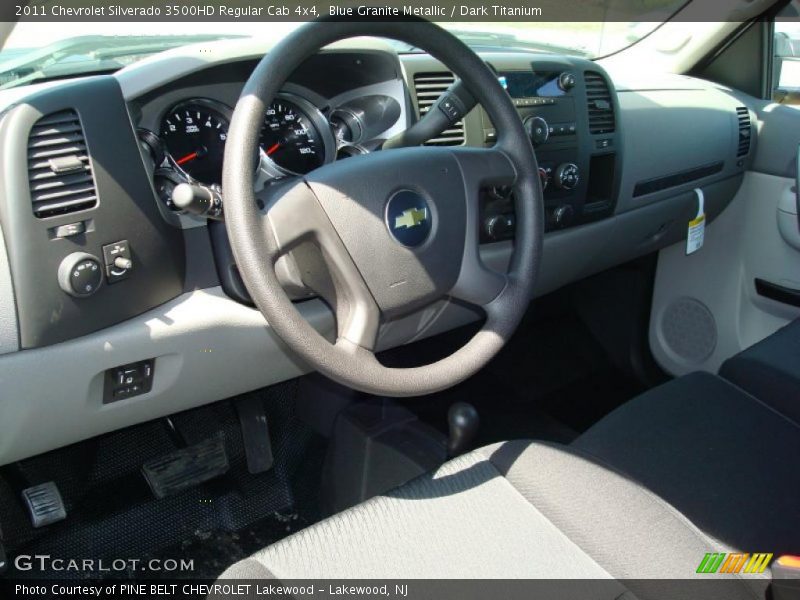 Blue Granite Metallic / Dark Titanium 2011 Chevrolet Silverado 3500HD Regular Cab 4x4