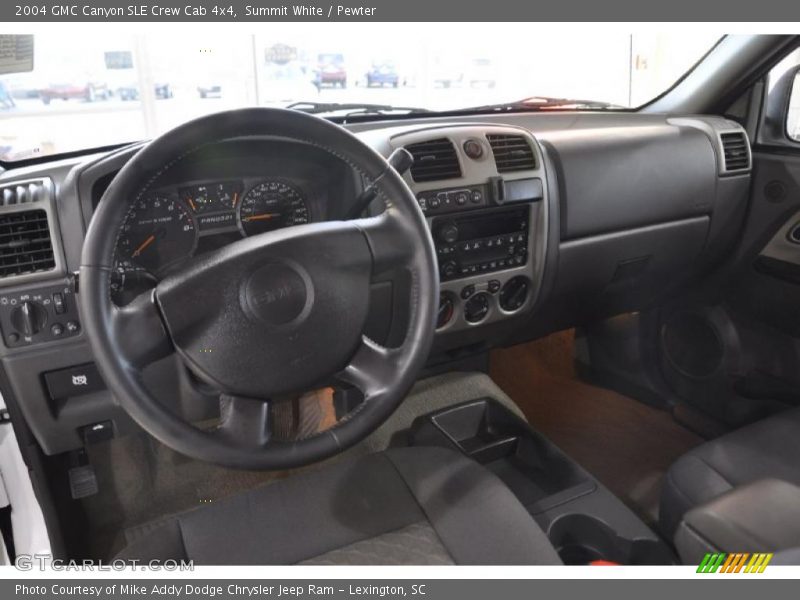 Summit White / Pewter 2004 GMC Canyon SLE Crew Cab 4x4
