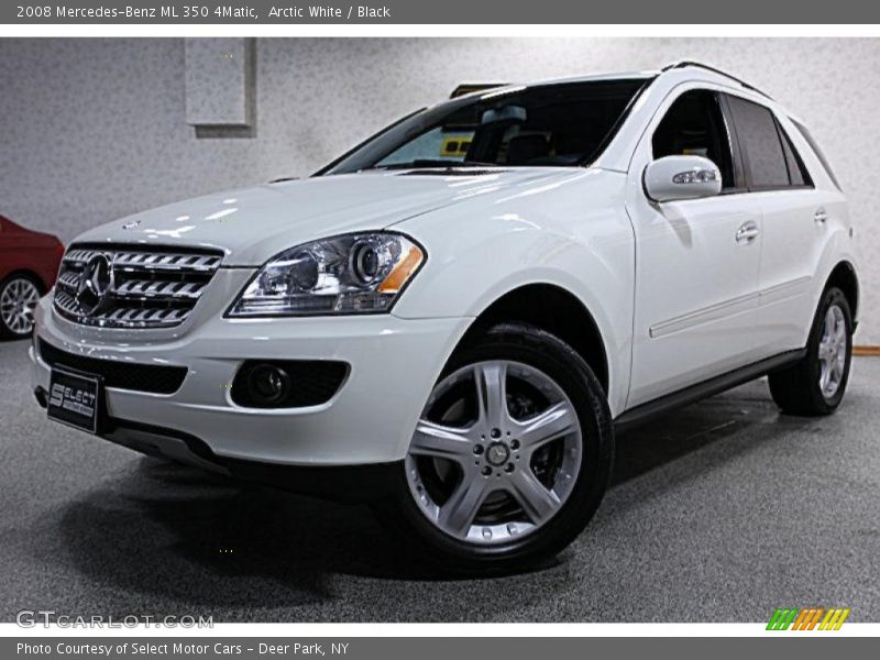 Arctic White / Black 2008 Mercedes-Benz ML 350 4Matic