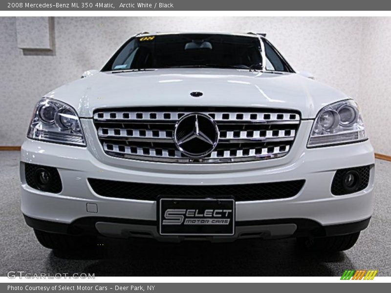 Arctic White / Black 2008 Mercedes-Benz ML 350 4Matic