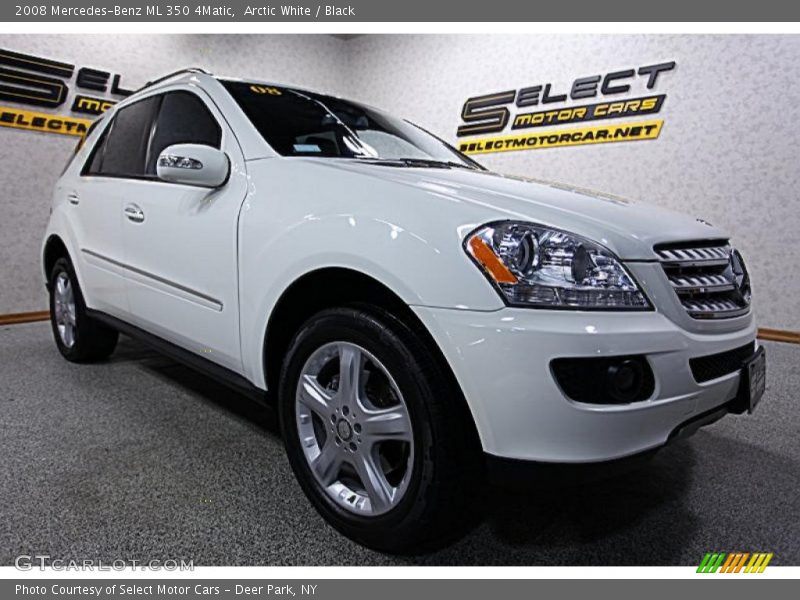 Arctic White / Black 2008 Mercedes-Benz ML 350 4Matic