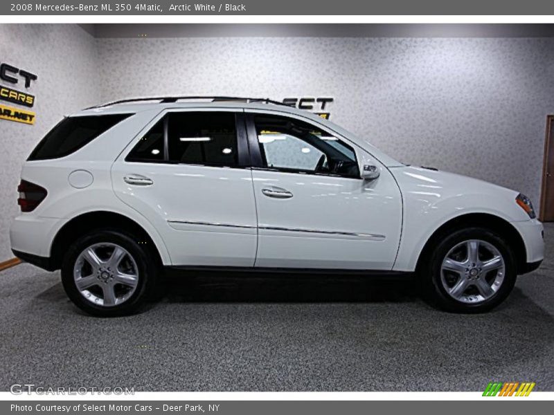 Arctic White / Black 2008 Mercedes-Benz ML 350 4Matic