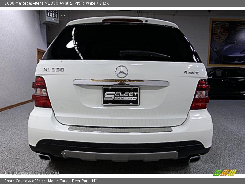 Arctic White / Black 2008 Mercedes-Benz ML 350 4Matic