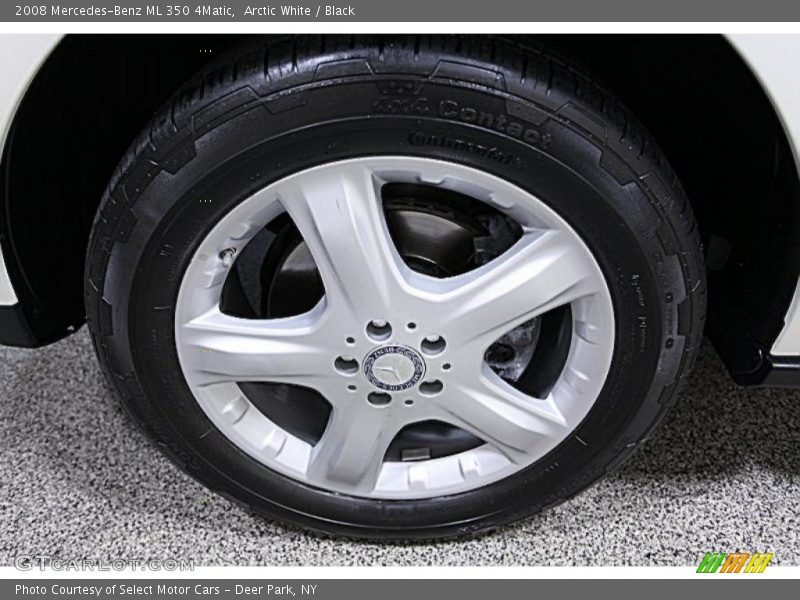 Arctic White / Black 2008 Mercedes-Benz ML 350 4Matic