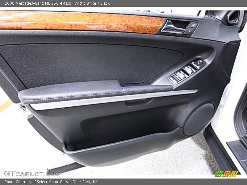 Arctic White / Black 2008 Mercedes-Benz ML 350 4Matic