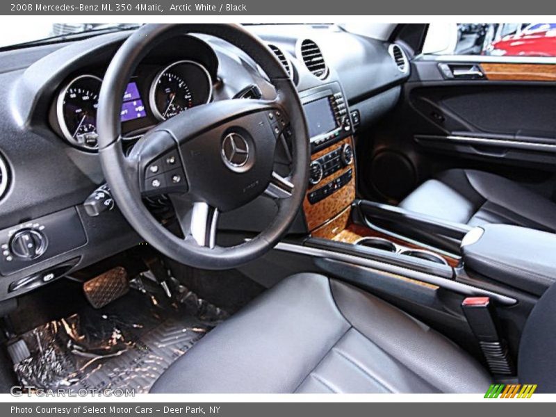 Arctic White / Black 2008 Mercedes-Benz ML 350 4Matic