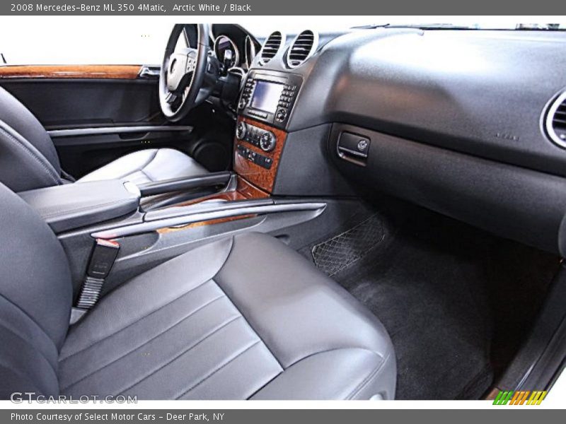 Arctic White / Black 2008 Mercedes-Benz ML 350 4Matic