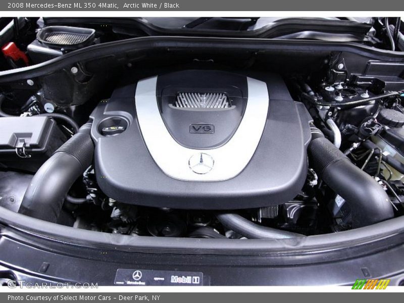Arctic White / Black 2008 Mercedes-Benz ML 350 4Matic