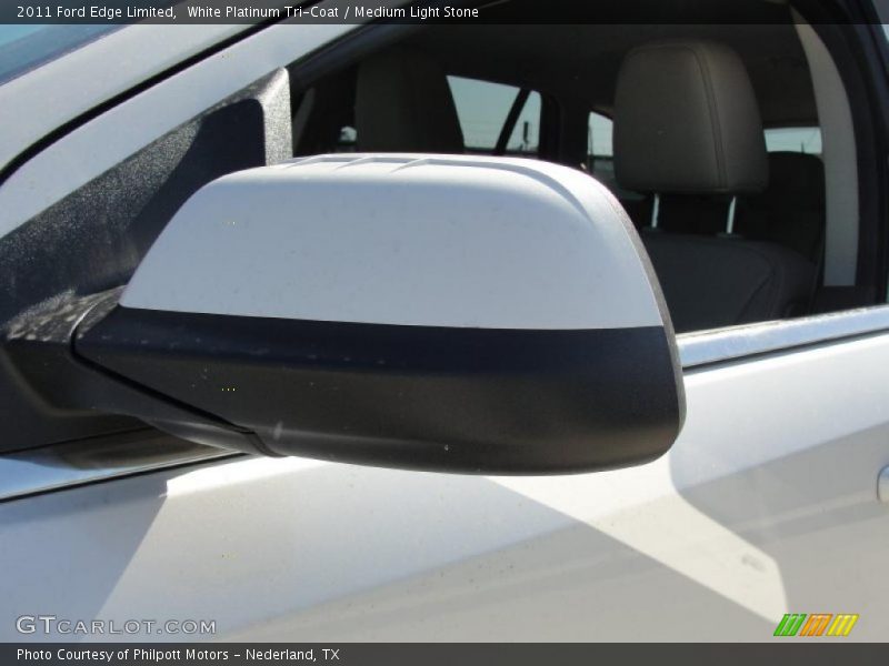 White Platinum Tri-Coat / Medium Light Stone 2011 Ford Edge Limited