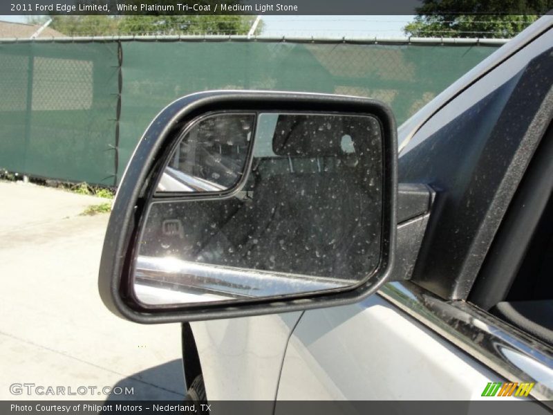 White Platinum Tri-Coat / Medium Light Stone 2011 Ford Edge Limited