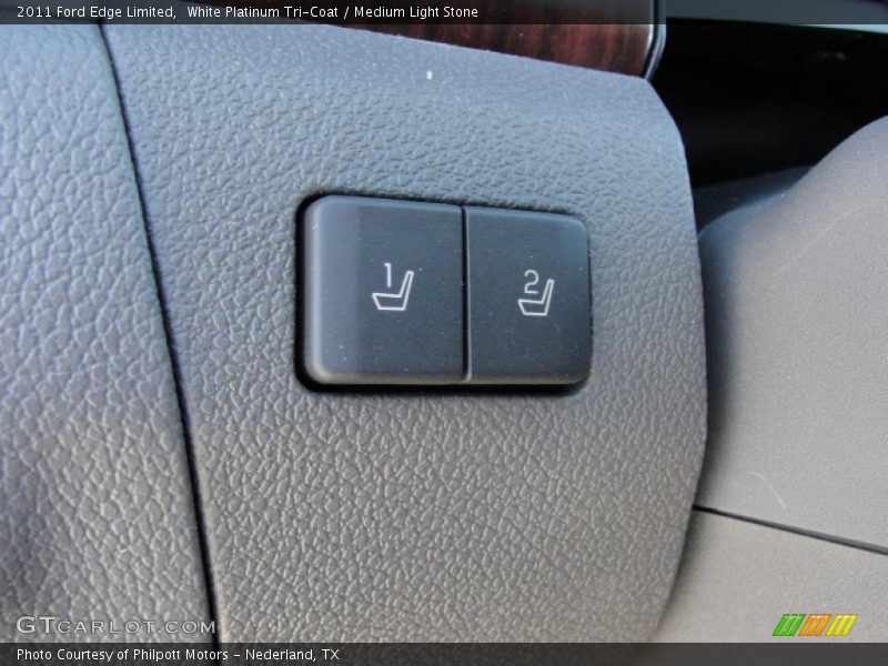 White Platinum Tri-Coat / Medium Light Stone 2011 Ford Edge Limited
