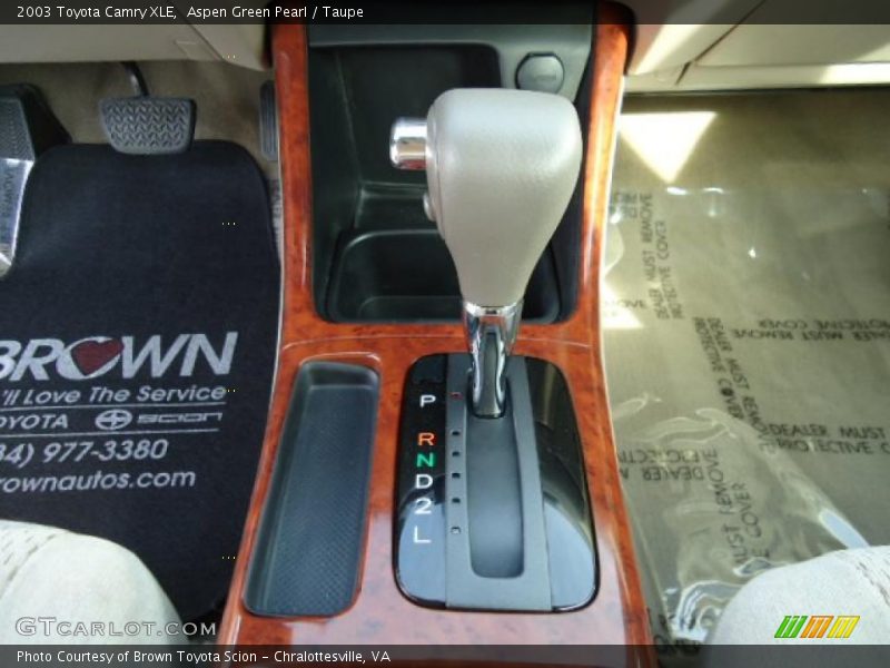 Aspen Green Pearl / Taupe 2003 Toyota Camry XLE