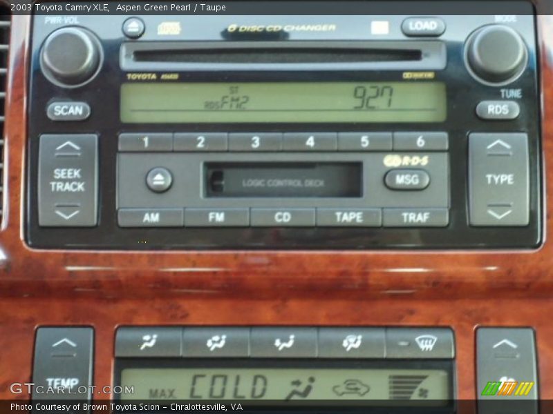 Aspen Green Pearl / Taupe 2003 Toyota Camry XLE