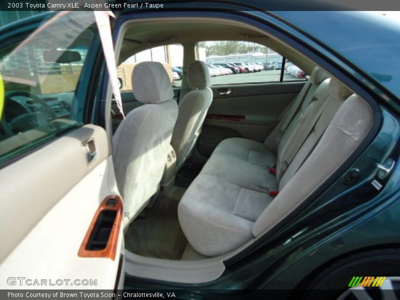 Aspen Green Pearl / Taupe 2003 Toyota Camry XLE