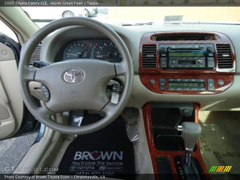 Aspen Green Pearl / Taupe 2003 Toyota Camry XLE
