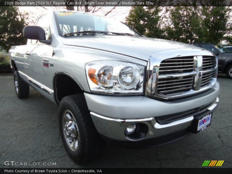 Bright Silver Metallic / Medium Slate Gray 2008 Dodge Ram 2500 SLT Regular Cab 4x4