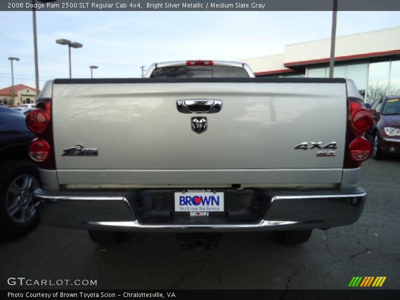 Bright Silver Metallic / Medium Slate Gray 2008 Dodge Ram 2500 SLT Regular Cab 4x4
