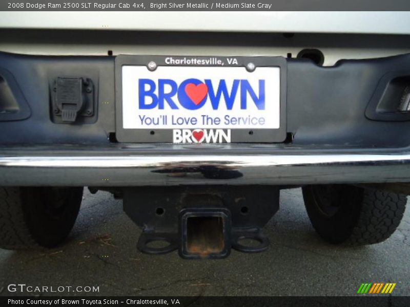 Bright Silver Metallic / Medium Slate Gray 2008 Dodge Ram 2500 SLT Regular Cab 4x4