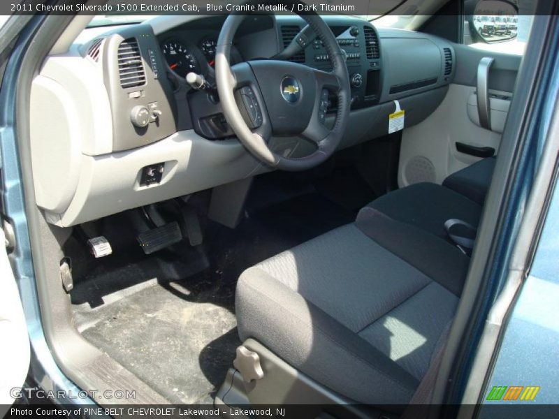 Blue Granite Metallic / Dark Titanium 2011 Chevrolet Silverado 1500 Extended Cab