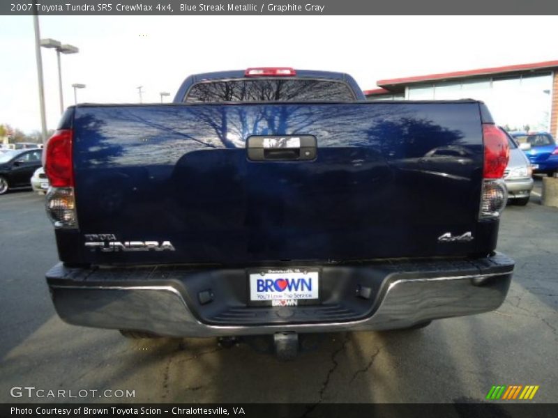 Blue Streak Metallic / Graphite Gray 2007 Toyota Tundra SR5 CrewMax 4x4