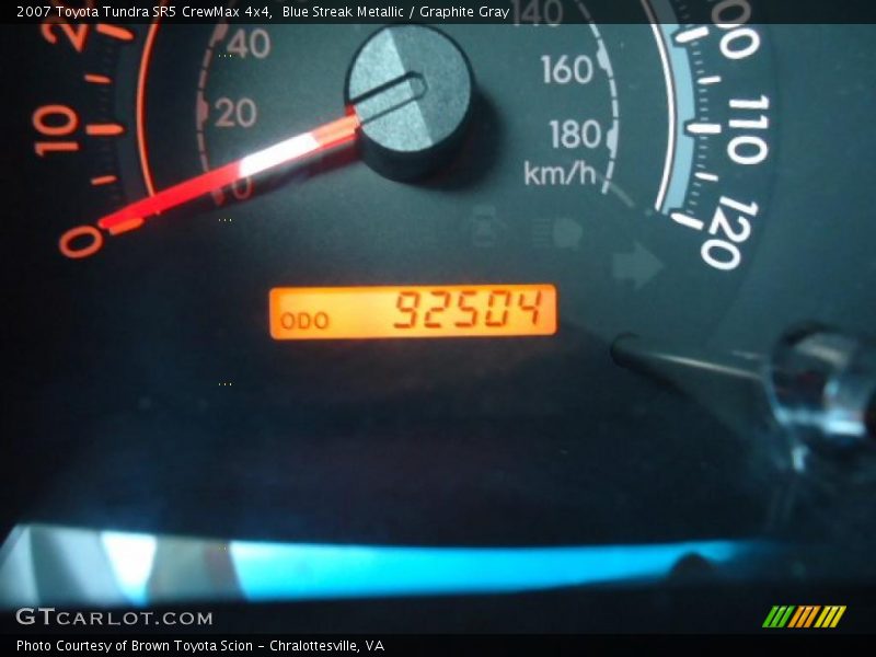 Blue Streak Metallic / Graphite Gray 2007 Toyota Tundra SR5 CrewMax 4x4