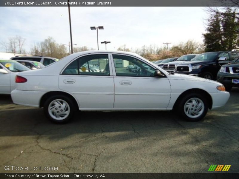 Oxford White / Medium Graphite 2001 Ford Escort SE Sedan