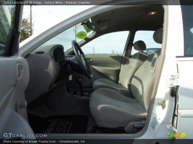 Oxford White / Medium Graphite 2001 Ford Escort SE Sedan