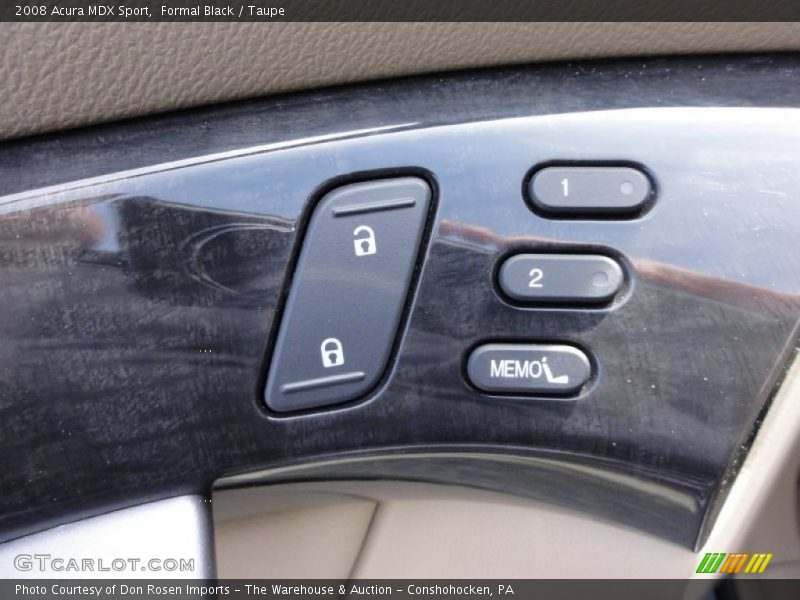 Controls of 2008 MDX Sport