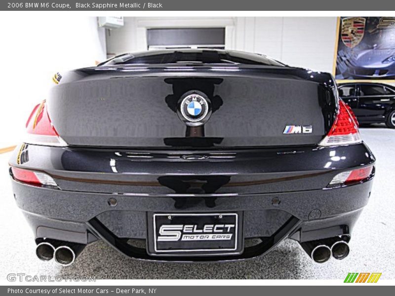 Black Sapphire Metallic / Black 2006 BMW M6 Coupe