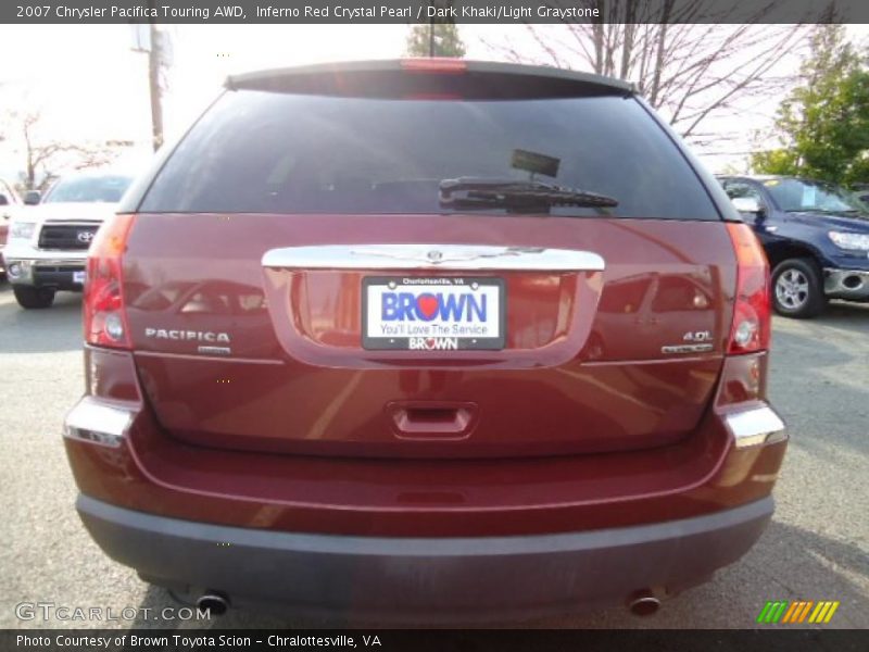 Inferno Red Crystal Pearl / Dark Khaki/Light Graystone 2007 Chrysler Pacifica Touring AWD