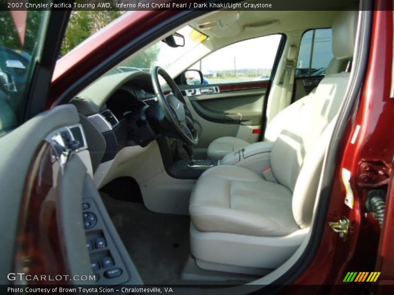 Inferno Red Crystal Pearl / Dark Khaki/Light Graystone 2007 Chrysler Pacifica Touring AWD