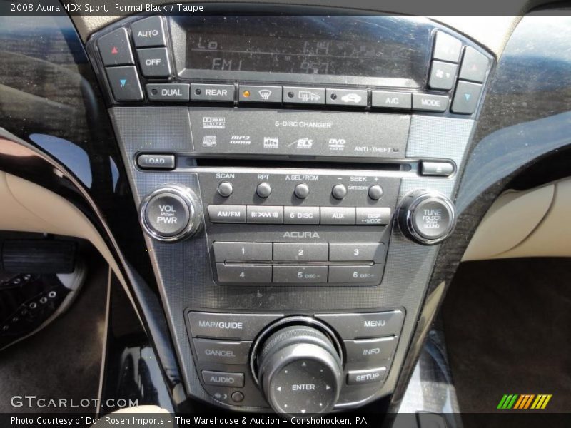 Controls of 2008 MDX Sport
