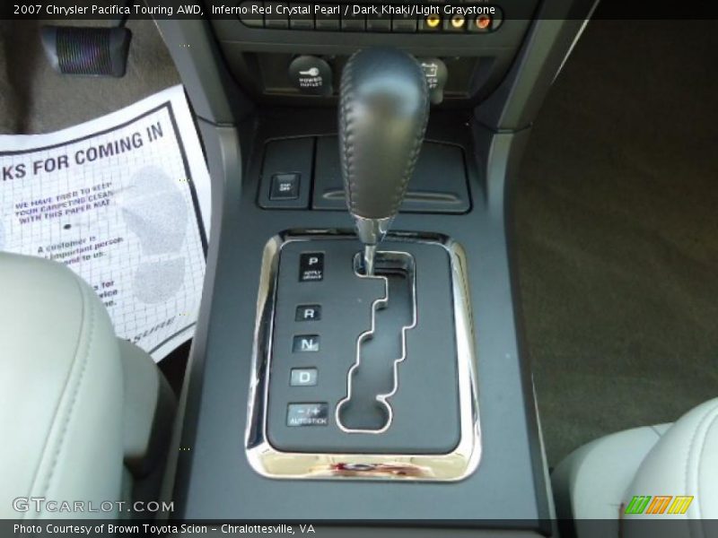 Inferno Red Crystal Pearl / Dark Khaki/Light Graystone 2007 Chrysler Pacifica Touring AWD