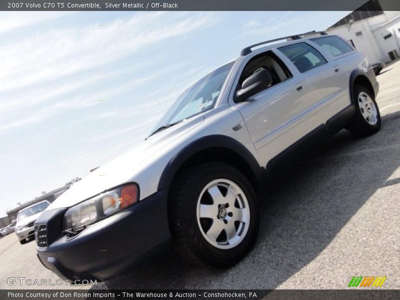 Silver Metallic / Off-Black 2007 Volvo C70 T5 Convertible