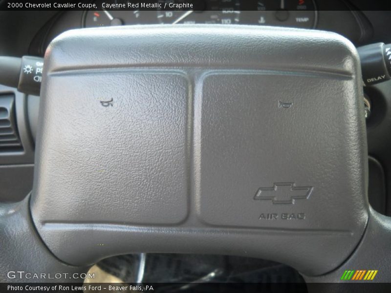 Cayenne Red Metallic / Graphite 2000 Chevrolet Cavalier Coupe